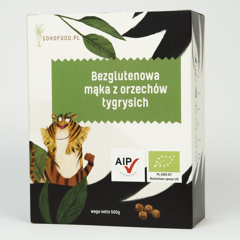 Ekologiczna Bezglutenowa mąka z orzechów tygrysich 500g - SOHO FOOD